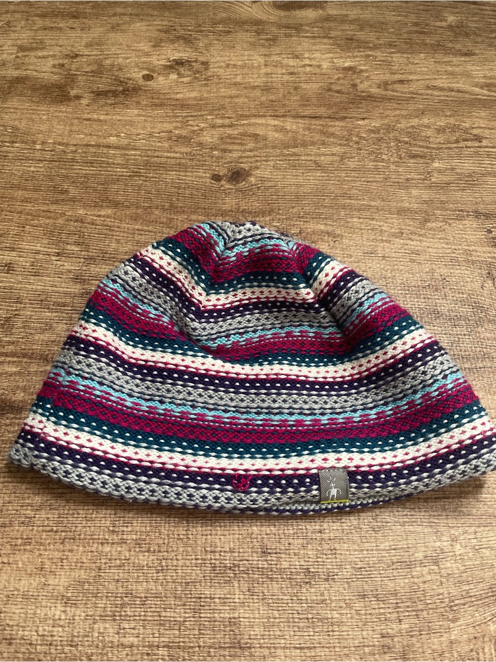 Smartwool Striped Merino Wool Beanie OS